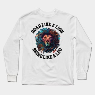 shine like a leo Long Sleeve T-Shirt